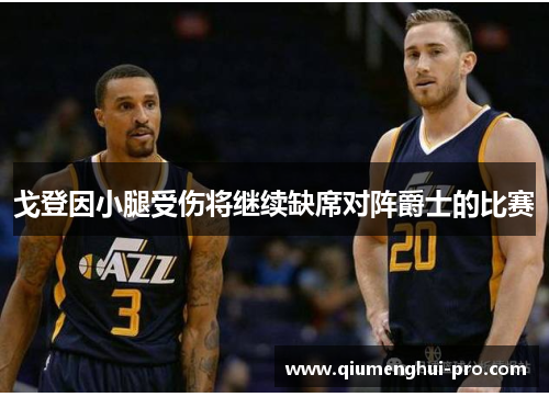 戈登因小腿受伤将继续缺席对阵爵士的比赛